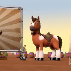 Paw outlet patrol horse