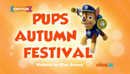 "Pups Autumn Festival" title card on Nick Jr.