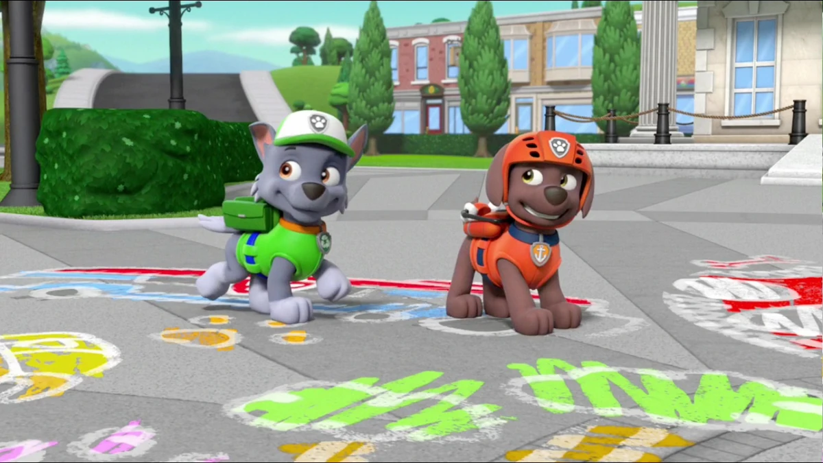 Rocky/Gallery/Pups Save the Chalk Art | PAW Patrol Wiki | Fandom