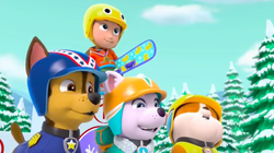 PAW Patrol Pups Save a Snowboard Competition Scene 9