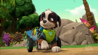 paw patrol dog with wheels