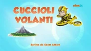 "Air Pups" ("Cuccioli volanti") title card on Nick Jr.