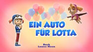 "Pups Save Ace's Birthday Surprise" ("Ein Auto für Lotta") title card