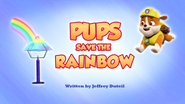 Pups Save the Rainbow Title Card