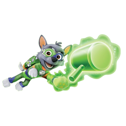 PAW Patrol Live! on X: Rocky is a six-year old Mixed Breed recycling pup.  🐾 He can usually find just the right thing to solve a problem. Rocky  reduces, reuses, and recycles
