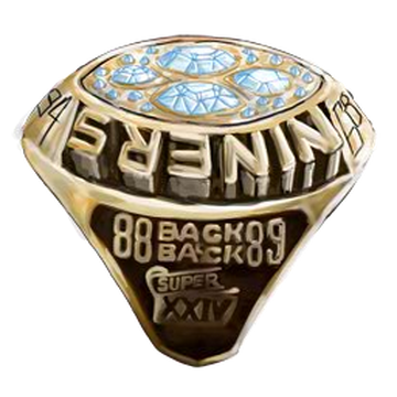 San Francisco 49ers 1984 Joe Montana Super Bowl NFL championship ring - MVP  Ring