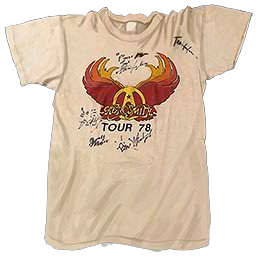 Signed Vintage Aerosmith Tour T Shirt Pawn Stars The Game Wiki Fandom