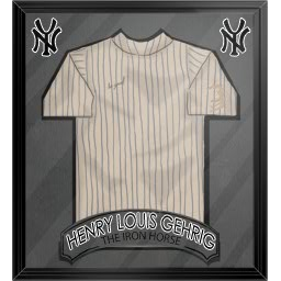 lou gehrig signed jersey