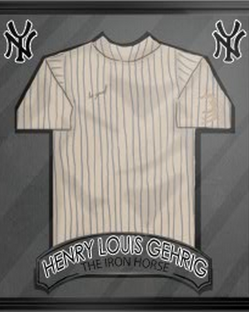 lou gehrig autographed jersey
