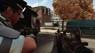 Вид от лица Клокера раннего билда