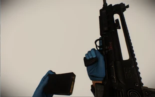 Перезарядка, хорошо видна аббревиатура HVH.