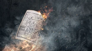 Torn Page of the Guide of Bain