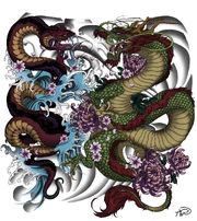 Татуировки на груди Джиро