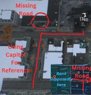 Bank location using real world map and Capitol