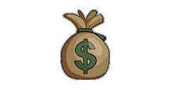 Moneybags Sticker.png (18 KB) Moneybags Digital currency is cool and all, but nothing beats the satisfying heft of a big 'ol bag of cash! THIS IS A FEAR & GREED WEAPON PACK ITEM!