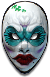 Clover's mask.