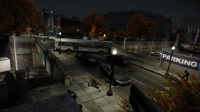 Overpass Escape. Variant with Bus.