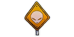 Alien Conspiracy Sticker.png (19 KB) Alien Conspiracy Eh…reflections from a… weather balloon… Um, simple test flight of a new crop duster… You know what, fuck this. Can you do me a favor and look into this thing real quick? Don’t mind the bright flash… THIS IS A DELIVERY CHARGE TWITCH DROP!