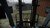 View as the Driver of the Forklift
