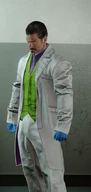 Dallas in The Showman | Professor White outfit.