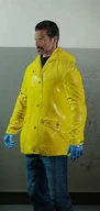 Dallas in the Raincoat outfit.
