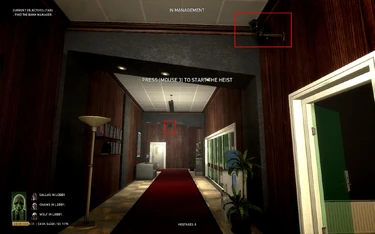 Management, 2nd floor: 2 cameras.