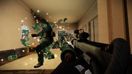 The Cash Blaster in action