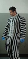 Dallas in The Striped Troublemaker outfit.