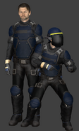 Taser With Visor On and Off