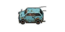 Pixelled Jalopy We're had them or seen them. That old rat rod of a car that, no matter what, keeps on trucking. The brakes might be shot, and instead of a steering wheel there is a wrench, but it will get you there in the end.