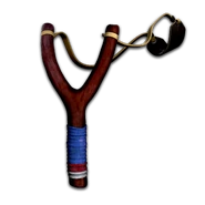 Cash's Slingshot Laughable at first, but have you ever gotten one of those pebbles shot in your eye, man? That shit hurts.