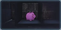 Clueless :"A nice, fat, benevolent pig full of money." :—Trophy description UNLOCK CONDITION: Complete The Big Bank heist on the OVERKILL difficulty or above, with no crew member using any skills. PLACEMENT: The living room.