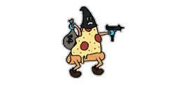 Slice Robber Sticker.png (19 KB) Slice Robber Does he just want his slice of life? He's not cut for this? He won't rob you if he shows up thirty minutes late? I know, I know...