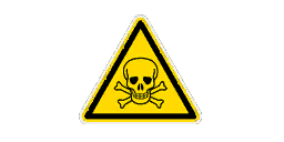 Hazardous Product Sticker.png (16 KB) Hazardous Product Eerily fitting. This symbol shows that the product can cause poisoning or death. In this case, it probably refers to the high risk of ballistic lead poisoning.
