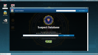 The Suspect Database screen.