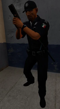 Tijuana police station outer guard (office_cop)