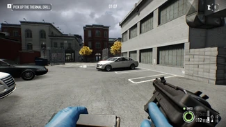 Player reloading the Blaster 9mm.