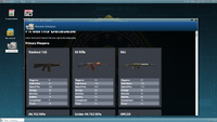 The Firearms Database screen.