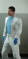 Dallas in The Sunny Rico | Disco White outfit.