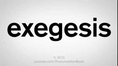 How to Pronounce Exegesis