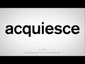 Acquiesce-1