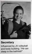 The Secretary's Second Impact Yearbook entry.