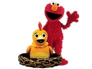 Elmo and Chica.