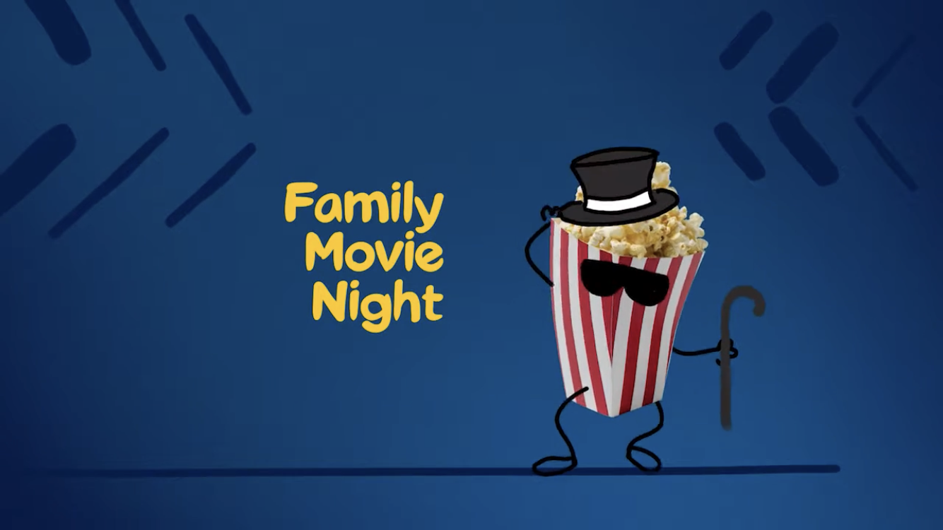 family movie night png