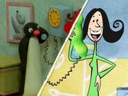 Rare photo of the Pingu episode