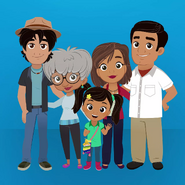 Nina and her family.