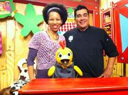 Garces with Dennisha and Chica.