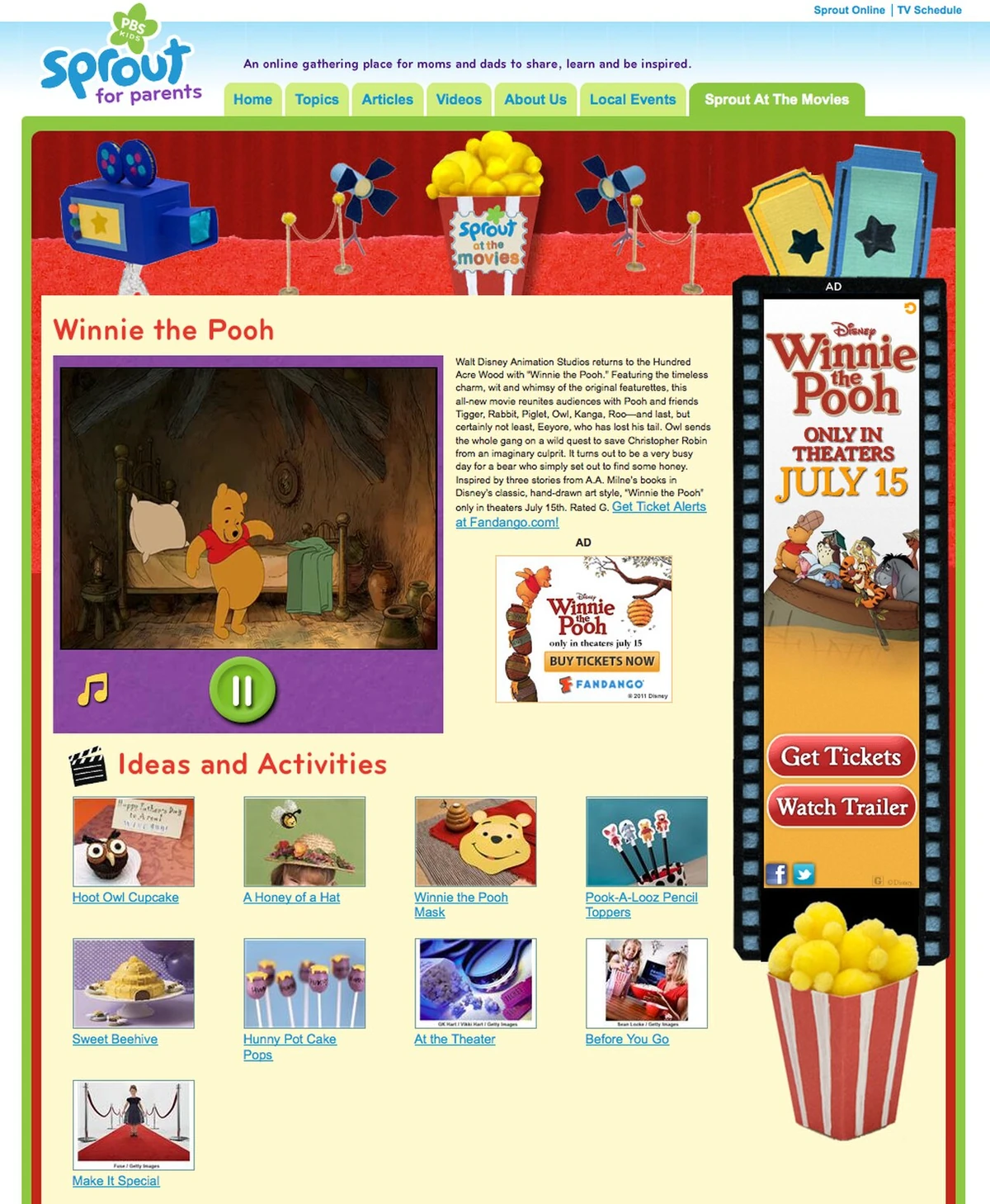 Sprout at the Movies PBS Kids Sprout TV Wiki Fandom