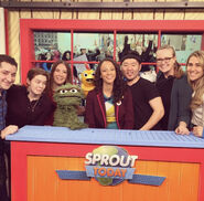 Oscar with the Sprout crew.
