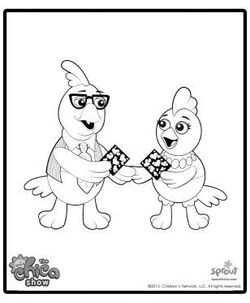 the chica show coloring pages